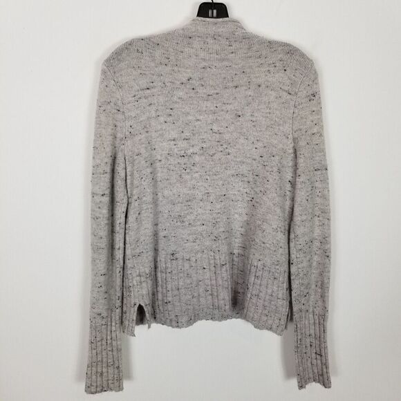 Madewell Women Donegal Inland Turtleneck Sweater Pullover Sz M Gray Wool Blend - Picture 4 of 8
